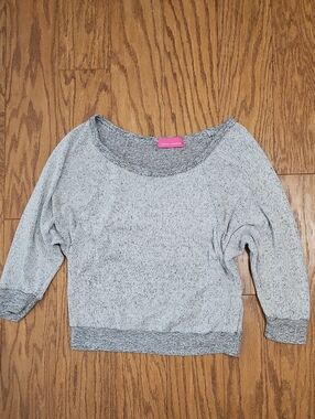 Pookie and Sebastian grey marl knit sweater Sz Large